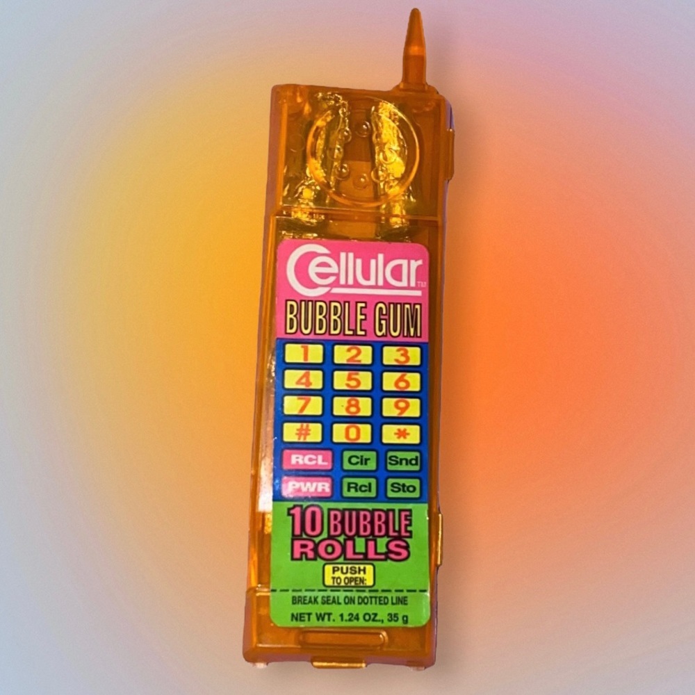 Vintage 90’s Y2K Cellular Bubble Gum Orange Neon Play Phone